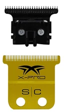 StyleCraft Replacement Fixed Gold Titanium X-Pro Precision Blade Set | SC523GB