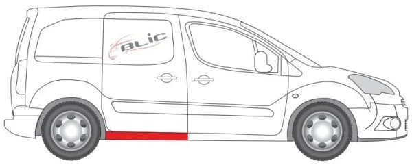 BLIC 6505-06-0552044P Foot Board, door sill for CITROEN,PEUGEOT - Bild 2 von 3