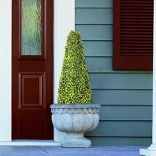 25.6'' Artificial Topiary Tower Faux Boxwood Tree Home Garden In/Outdoor Decor