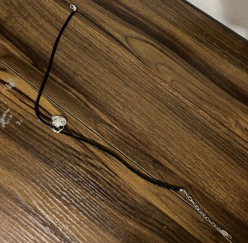 New Gabriel & Co. Sterling Silver heart pendant Leather cord Necklace Valentine - Picture 11 of 13