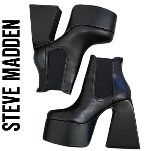 Steve madden chunky heel boots new arrivals