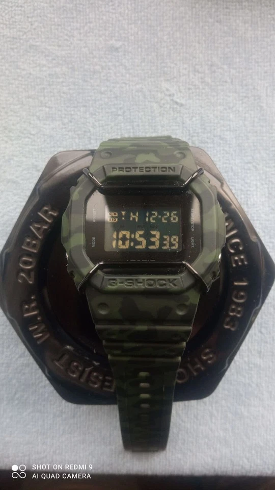 CASIO G SHOCK DW-5600BB custom MILITARY square exclusive unique rare mod.3229 - Image 3 of 4