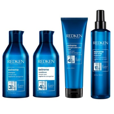 Redken Extreme Shampoo + Conditioner + Strength Builder + Anti Snap SET