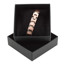 Elegant Pure Copper Magnetic Bracelet Women Men Restore Blance Energy Power Joy