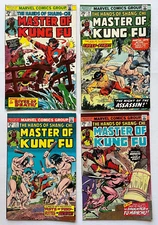 MARVEL COMICS MASTER OF KUNG FU Lot of 4  #23 #24 #25 #26 VG/F  BRONZE AGE 1974