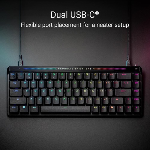 ASUS ROG Falchion Ace HFX 65% compact gaming keyboard, ROG HFX Magnetic switches - Picture 5 of 11