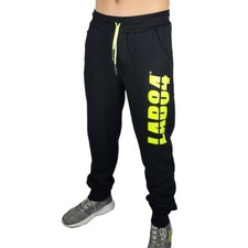 Lab84 Pants Tracksuit Long Sweatshirt F21 PNTM8005 Black Yellow