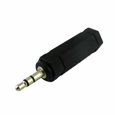 1x Audio Adapter 3.5mm 1/8" Male Plug to 6.3mm 1/4" Female Jack Stereo Converter