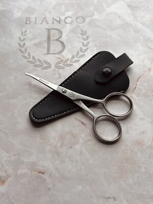 Nose Hair Scissors Men Mustache Beard Trimming Eyebrows Stainless Steel USA Made