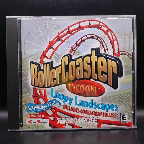 Roller Coaster Tycoon Loopy Landscapes Corkscrew Follies Expansion 2 Pack PC2000