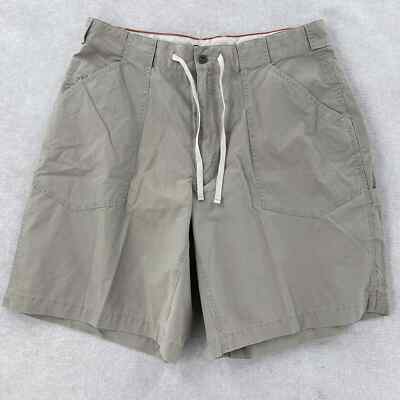 Aigle Drawstring Board Shorts Lightweight Tan Beige Mens Size 36