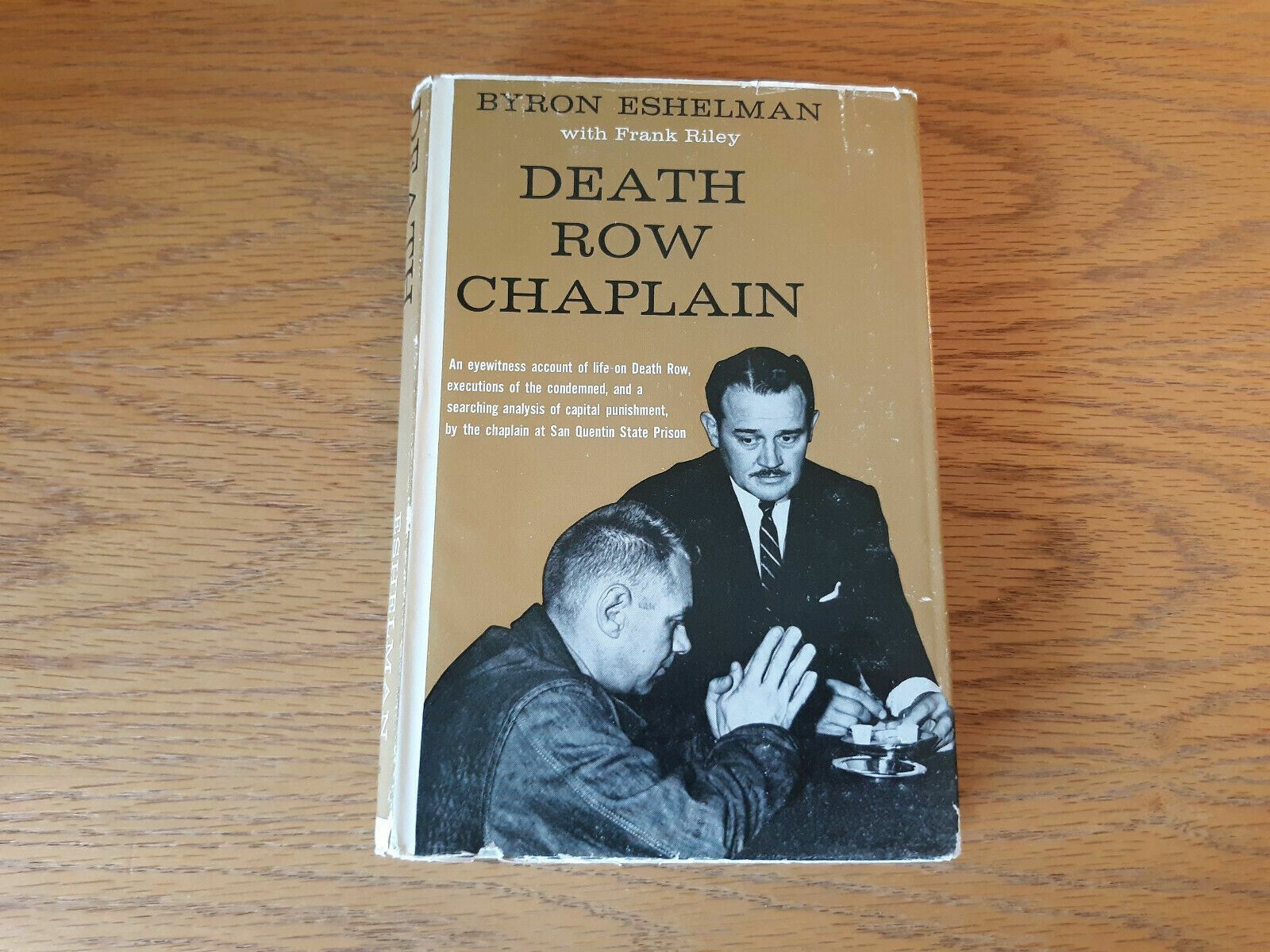 FILA Death Row Chaplain Byron E Eshelman 1962 Hardcover Dust Jacket Prentice Hall