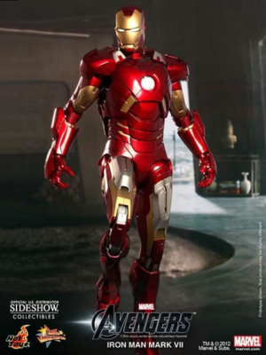 Hot Toys Iron Man Mark VII MMS185 Avengers 2012 1/6 Scale Figure
