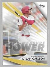 2020 TOPPS PRO DEBUT DYLAN CARLSON TAPE MEASURE POWER INSERT #TMP-DC MINT