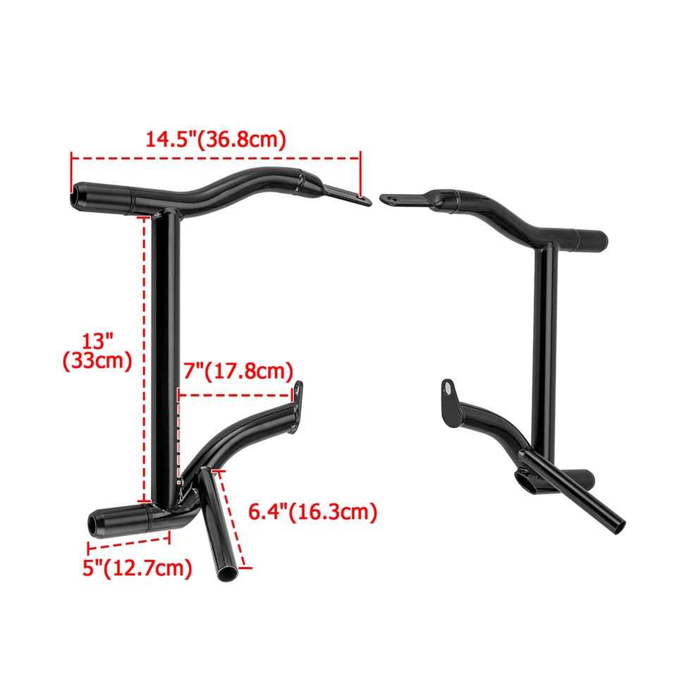 1.25" Rear Saddlebag Guard Crash Bar For Harley Road King Street Glide 2009-2025 - Image 2 of 4