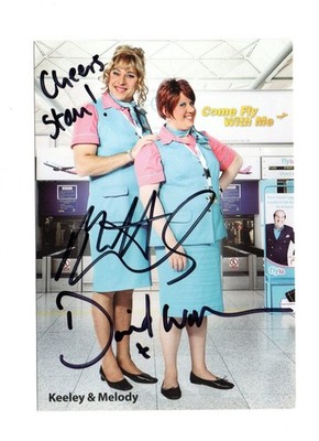 David Walliams & Matt Lucas LITTLE BRITAIN Signed 6x4 Col Promo Autographed