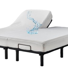 Waterproof 32-34 Split Top King Mattress Protector for Adjustable Bed Flex Head