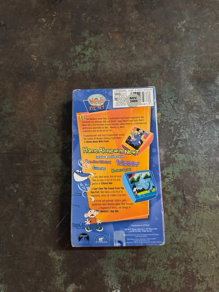 Ned’s Newt Volume 1 Home Alone With Newt VHS Paramount Nelvana Cartoon Sealed - Image 2 of 4