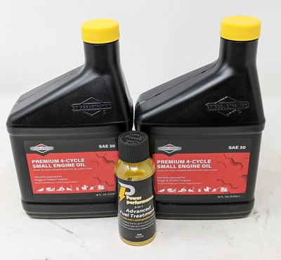 #ad Briggs and Stratton Pack of 2 100005 SAE 30 Engine Oil 18oz Bottle and... $36.65