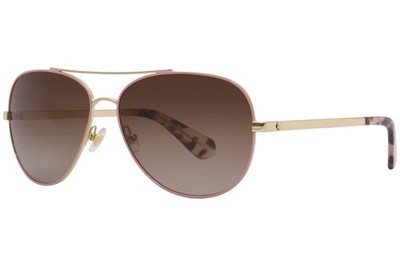 Kate Spade Avaline2/S 35JLA Sunglasses Pink/Brown Polarized Gradient Lenses 58mm