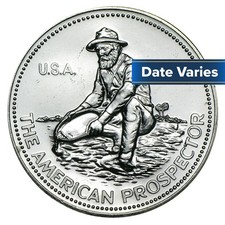 1 Troy oz Engelhard Prospector .999 Fine Silver Round Random Year-Secondary 104.56 per troy oz