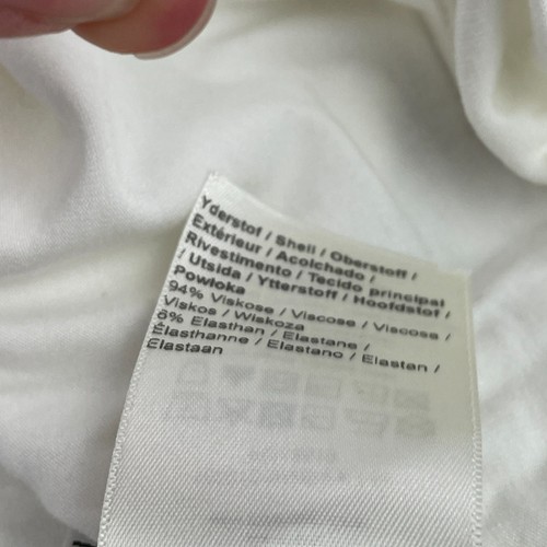 MOS MOSH Top Medium White Womens Short Sleeve V-Neck - Picture 10 of 15
