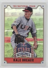 2015 Panini Stars and Stripes Longevity USA Flag Black 1/5 Kale Breaux #56 0c6