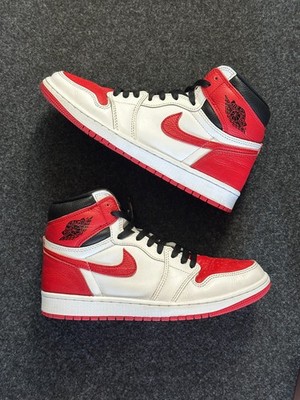 Nike Jordan 1 High 42 Weiß Rot