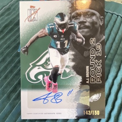 Topps A.J. Brown Eagles Round 2 Pick 19 Rookie Auto #11 142/150