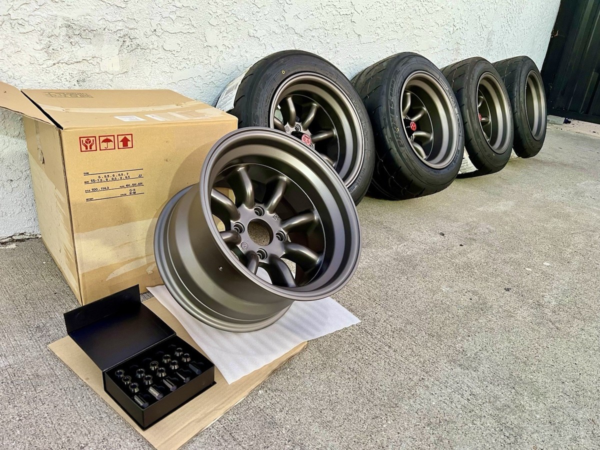 BNEW Watanabe RS8 Magnesium Cast 15”s + EXTRAS and BNEW TOYO TIRES