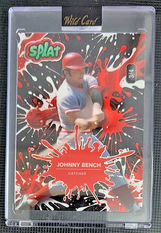2024 Wild Card Splat Johnny Bench 3/4 SBRED01-JB