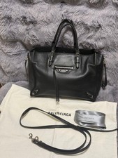 Balenciaga Paper A6 Schultertasche schwarz Damen authentisch aus Japan TK