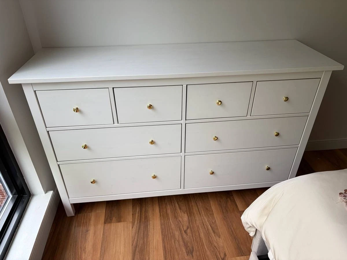 short white dresser ikea SMSTAD / UPPFRA 6-drawer dresser