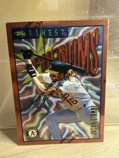 1996 Topps Finest Bronze Phenoms #159 A’s Jason Giambi Rookie Baseball Card