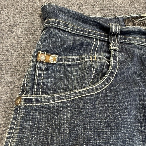 Southpole Jeans Size 30x33 Blue Dark Wash Denim 4180 Vintage Y2K Baggy - Picture 3 of 15