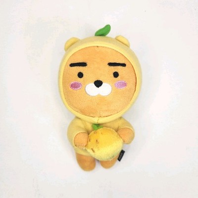 Kakao Little Friends Citron Yuja Plush Stuffed Animal Yellow Fruit Bear Korea 6''