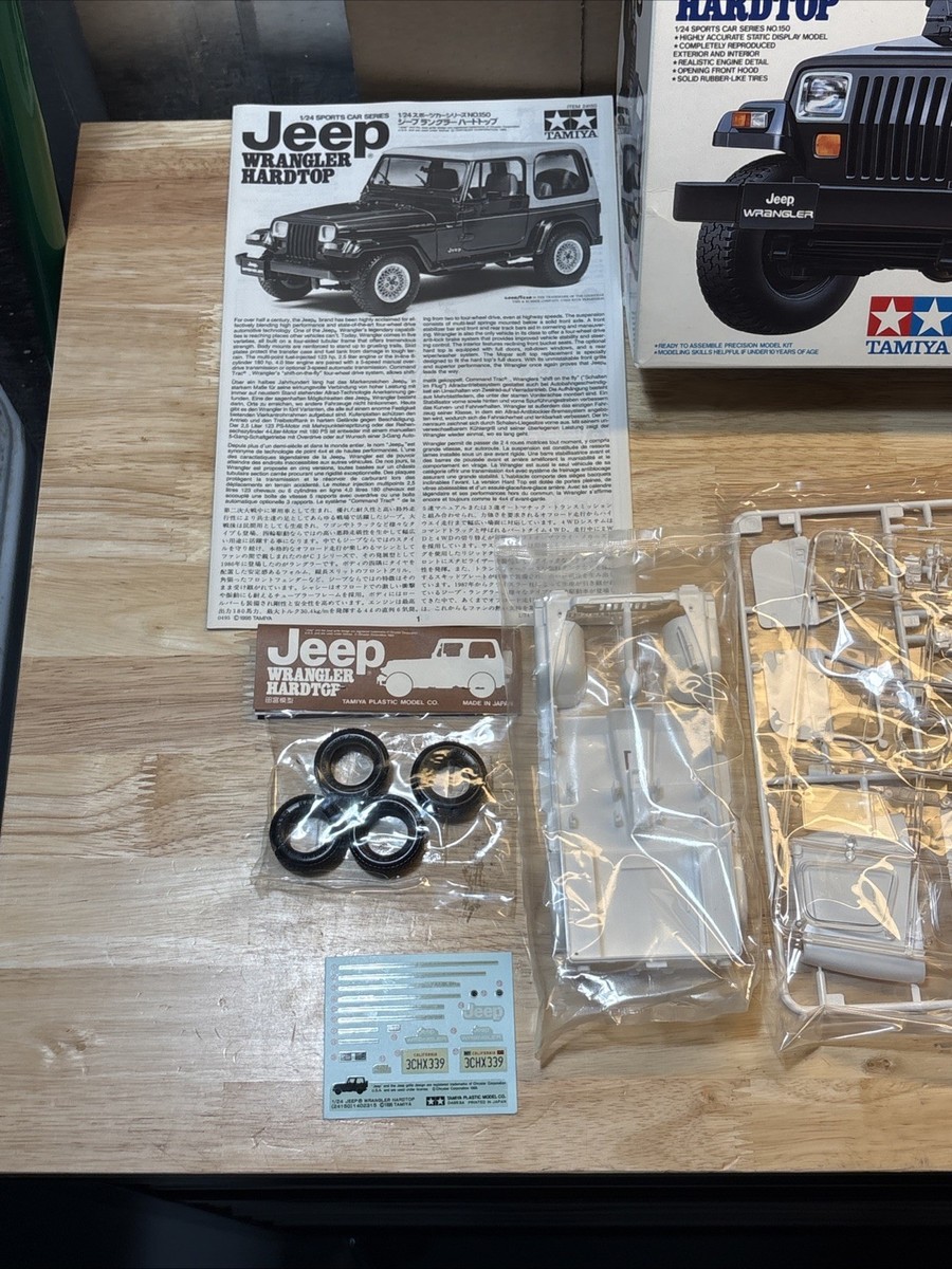 Tamiya, Jeep Wrangler Hard Top, #24150, 1/24 scale, (1995