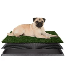 Artificial Grass Puppy Pee Pad for Dogs and Small Pets - 16x20 Reusable 3-Layer