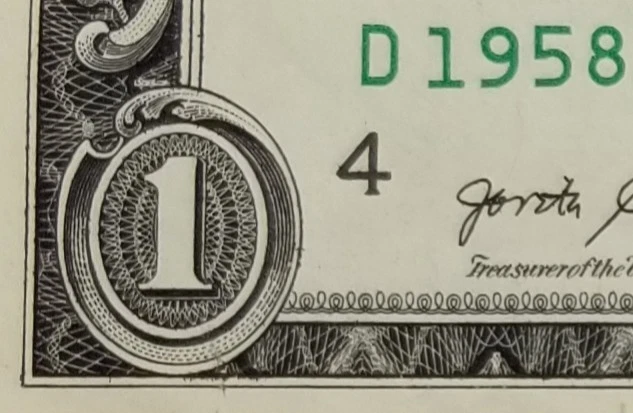 Birthday Note December 10, 1958 October 12, Serial US Fed Reserve Dollar 2017 D - Image 4 of 4