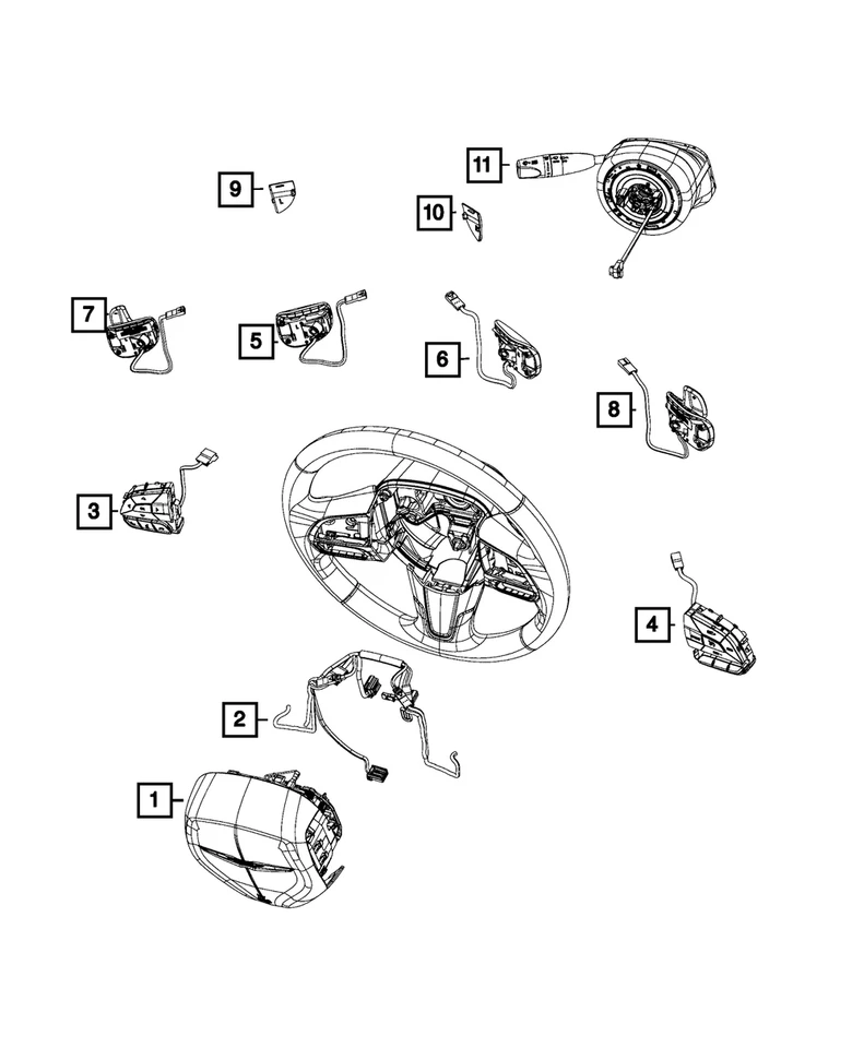 正品 Mopar 转向柱模块 5LB70DX9AH — 第 4/4 张图片