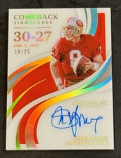 2021 Panini Immaculate Steve Young Comeback Signature On Card Auto 10/25 49ers