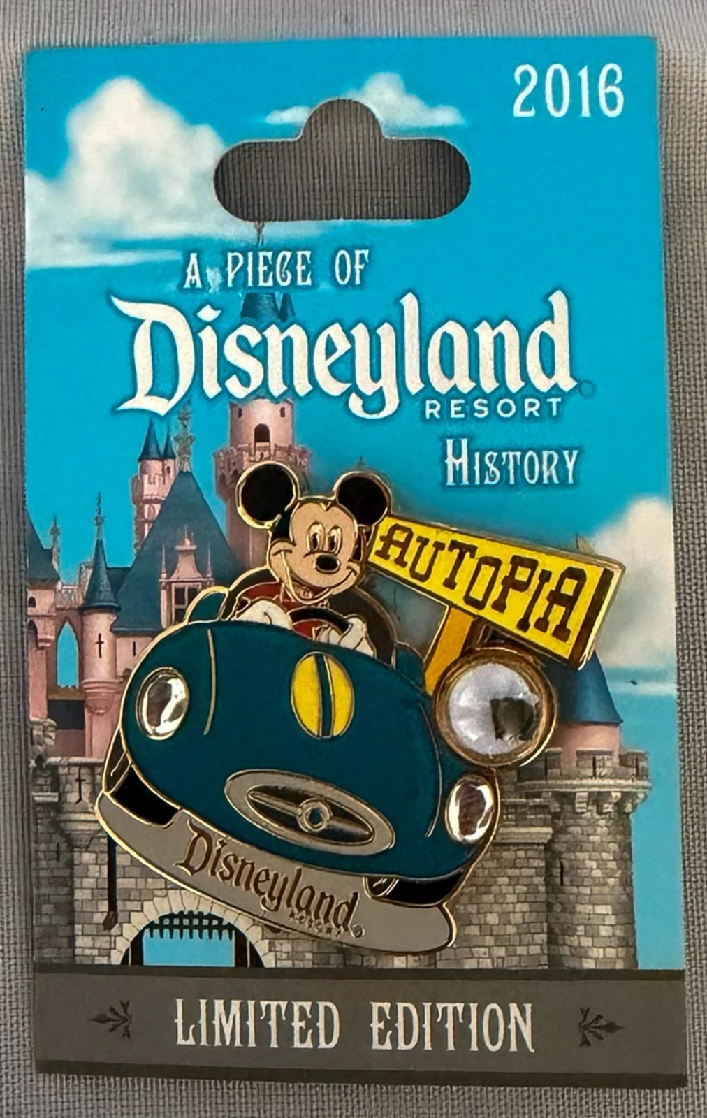 A Piece Of Disneyland History Pin- 2016 Autopia - Limited Edition of 2000