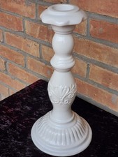 White Ceramic Candlestick