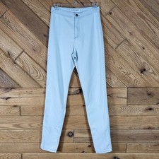 American Apparel Womens Light Blue High Waisted Skinny Jeans Size S Made In USA