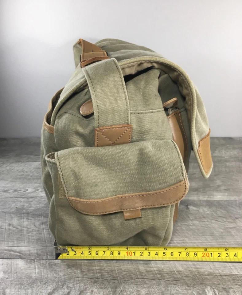 Vintage L.L. Cartera de hombro de cuero de algodón Bean Foto 4 de 4