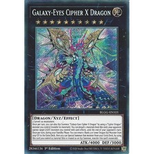 BLGG-EN101 Galaxy-Eyes Cipher X Dragon : Secret Rare Card : 1st Edition : YuGiOh