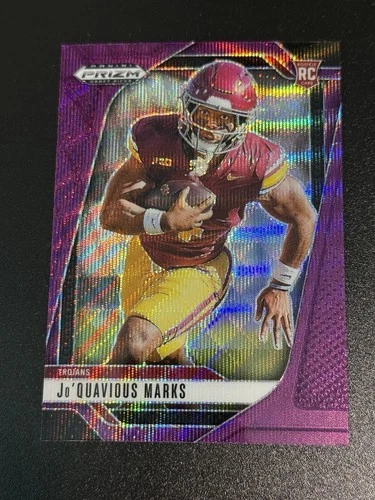 2025 Panini Prizm Draft Picks -  Woody Marks #138 Purple Wave Prizm (RC)