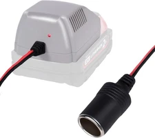 TONSIM 18V to 12V Step-Down Converter for Milwaukee M18 Battery with Cigarette L