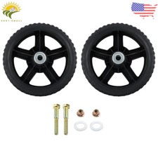 2 Pack 8 Inch Lawn Mower Wheels Set For Most Push Mowers Garden Cart Equipment