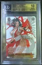 BGS 10 Weiss Schwarz Kof Mai Shiranui KF/SE43-34 SP Foil Signed Japanese PSA